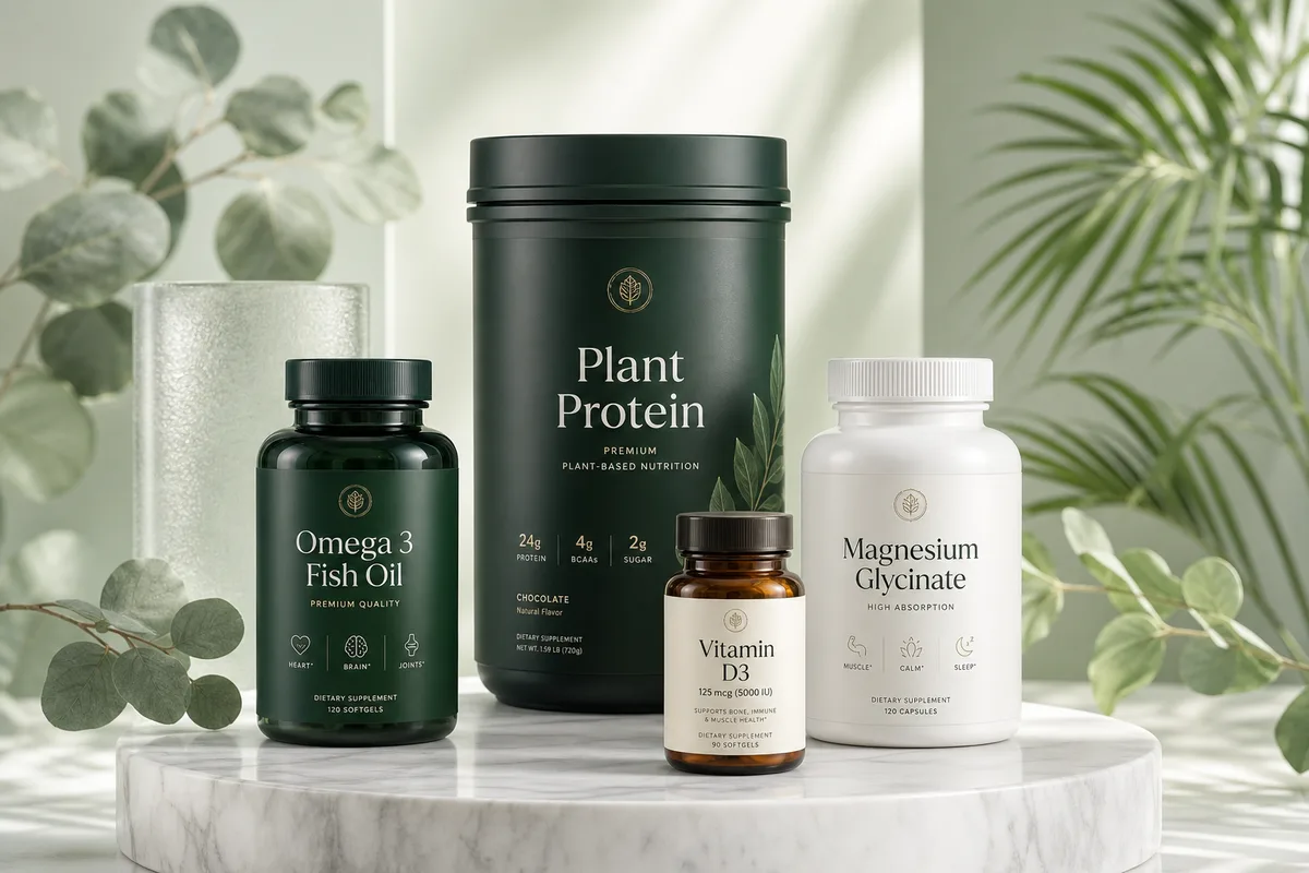SuLinda premium supplements - Omega-3, Vitamin D3, Magnesium